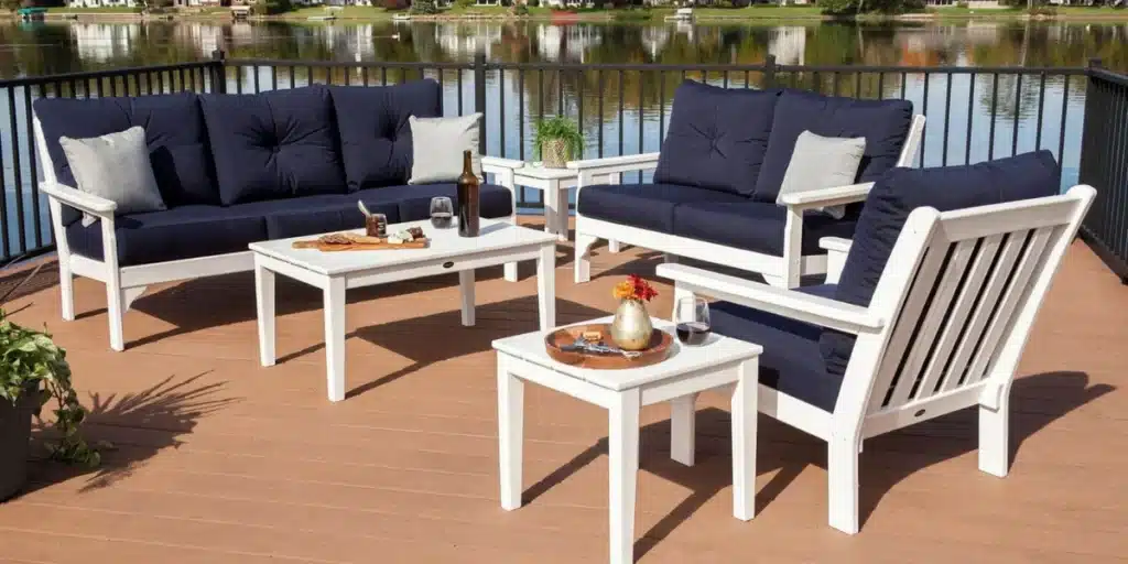 Patio furniture with table